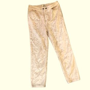 We The Free blush velvet pants pastel ankle